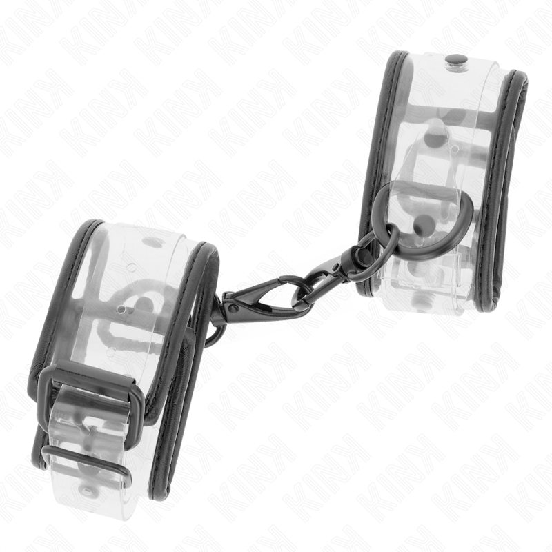 KINK - TRANSPARANTE POLSMANCHETTEN VERSTELBAAR 18-30 CM X 5,5 CM
