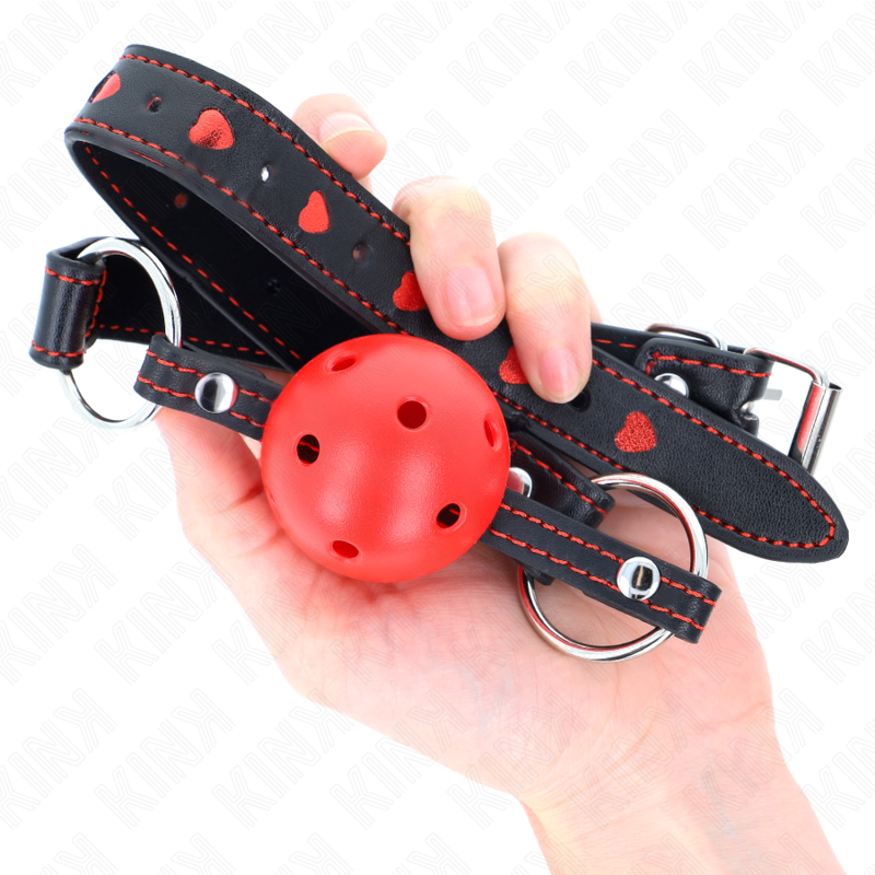 KINK - HOLLOW-HARD RED BALL GAG MODEL 2 65 x 2.5 CM