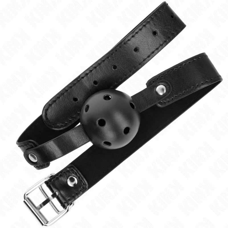 KINK - ZWARTE ADEMENDE BAL 4,5 CM Gag 65 x 2,5 CM