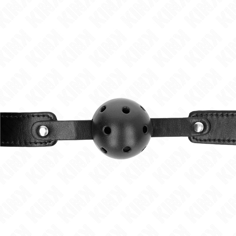 KINK - ZWARTE ADEMENDE BAL 4,5 CM Gag 65 x 2,5 CM