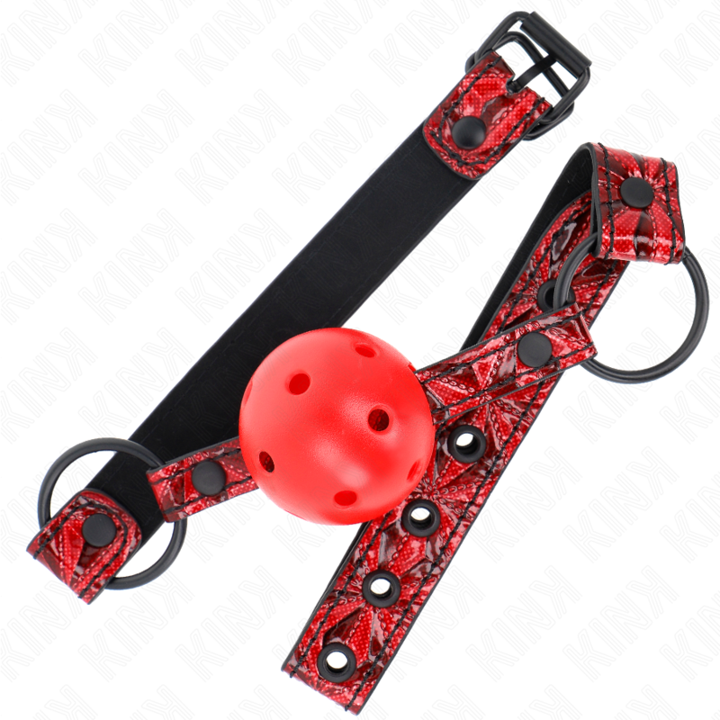 KINK - DIAMANTPATROON BAL 4,5 CM GAG MODEL 1 64,5 CM VERSTELBAAR 42-60 CM