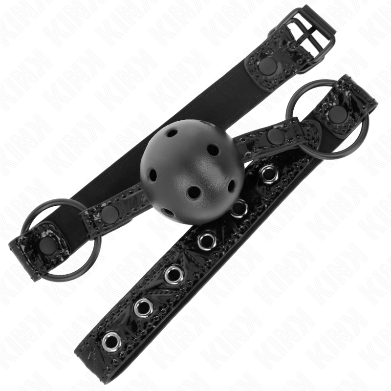KINK - DIAMANTPATROON BAL 4,5 CM GAG MODEL 3 64,5 CM VERSTELBAAR 42-60 CM