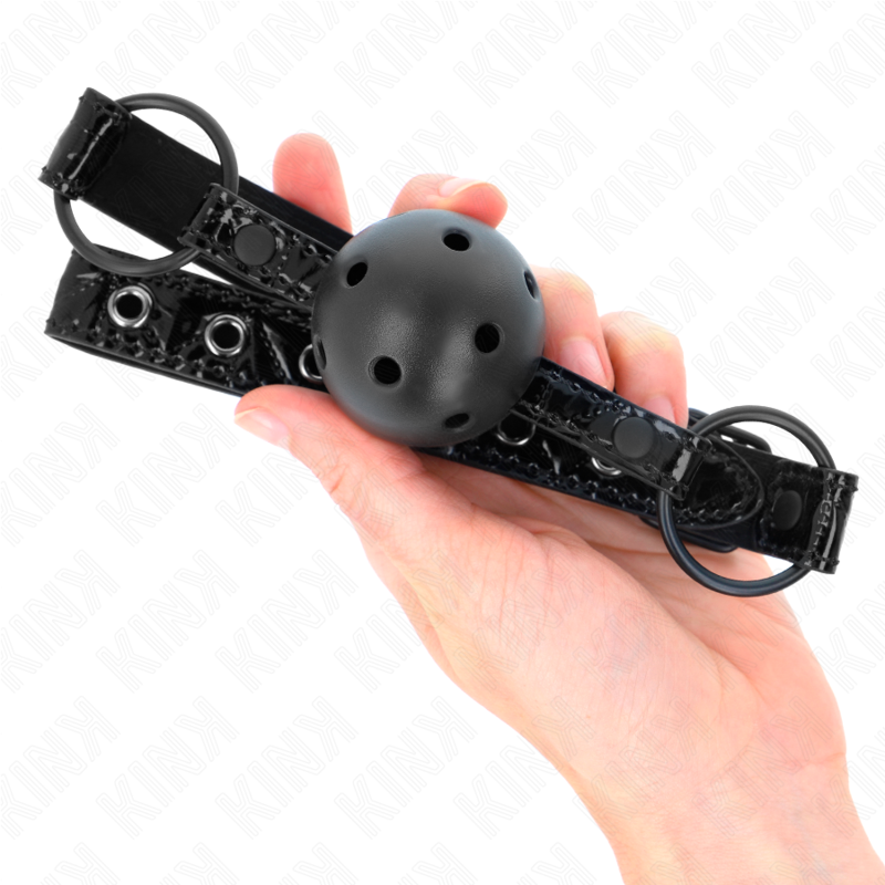 KINK - DIAMANTPATROON BAL 4,5 CM GAG MODEL 3 64,5 CM VERSTELBAAR 42-60 CM