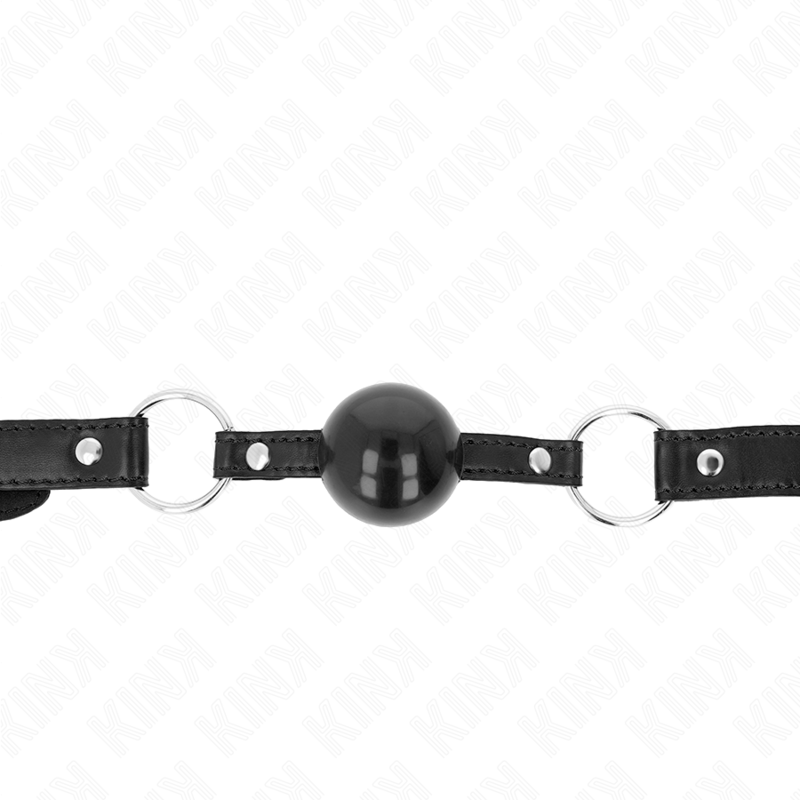 KINK - ZWARTE TPE BAL 4 CM Gag 60 x 2 CM