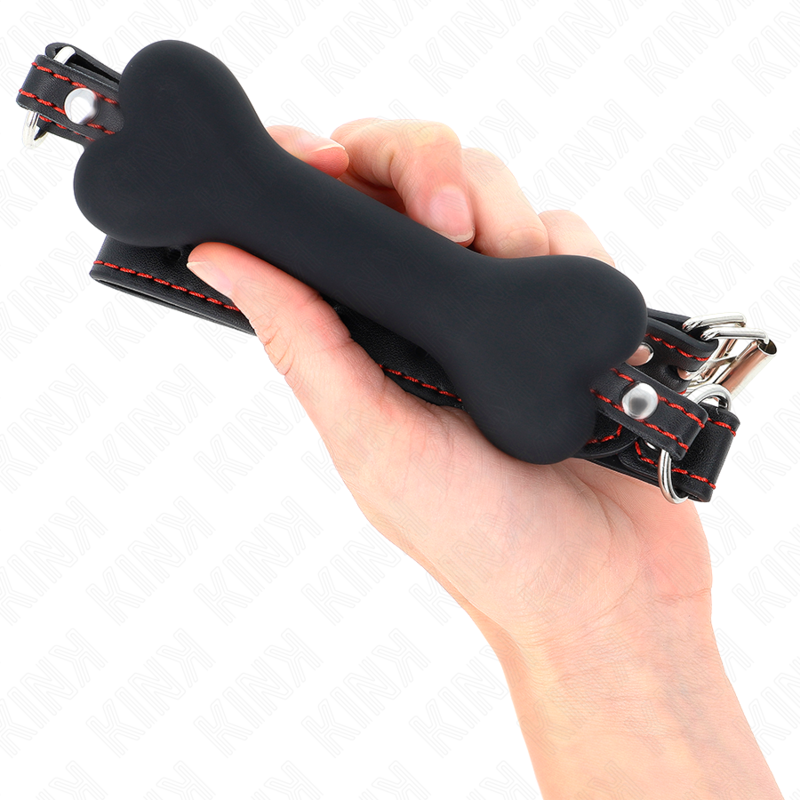 KINK - ZWART BOT 12 CM GAG 63 x 2 CM