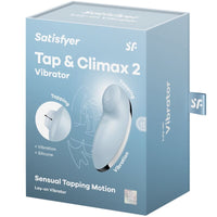 SATISFYER - TAP & CLIMAX 2 VIBRATOR & STIMULATOR BLAU