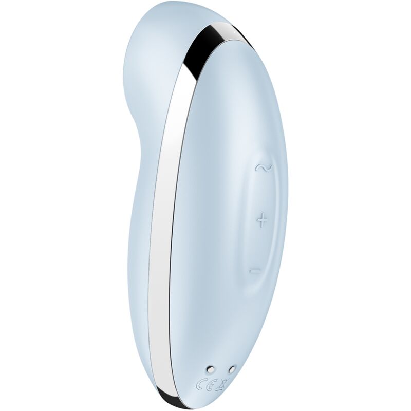 SATISFYER - TAP &amp; CLIMAX 2 VIBRATEUR &amp; STIMULATEUR BLEU