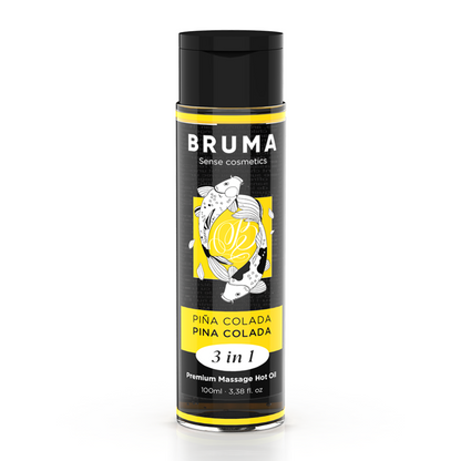 BRUMA - PREMIUM-MASSAGEÖL MIT WÄRMEEFFEKT, PINA COLADA-GESCHMACK 3 IN 1 - 100 ML