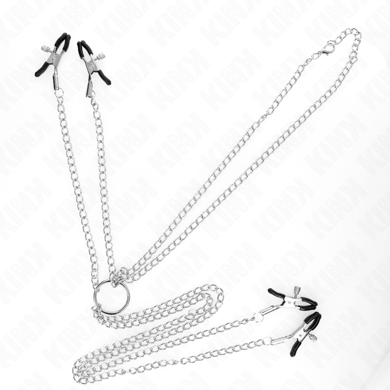 KINK - 4 adjustable nipple and clitoris clamps, silver
