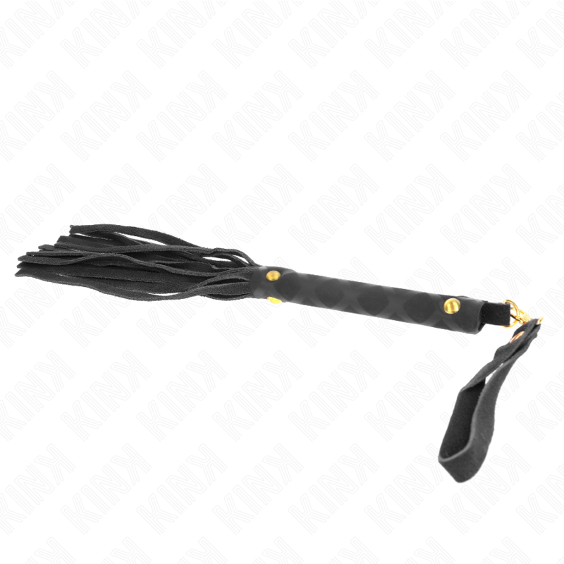 KINK - ZWARTE SUÈDE MINI ZWEEP 30 CM