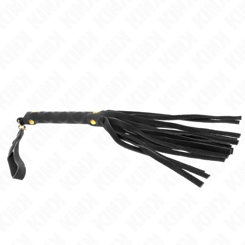 KINK - ZWARTE SUÈDE MINI ZWEEP 30 CM