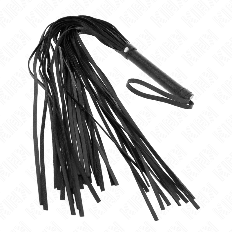 KINK - ZWARTE ZACHTE PVC ZWEEP 70 CM