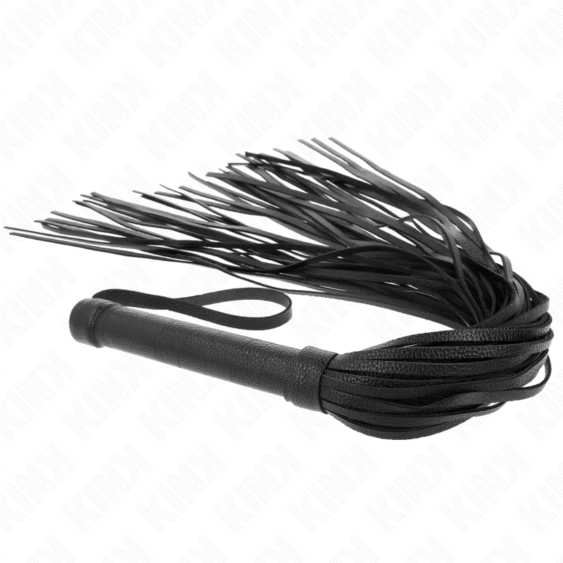 KINK - FOUET EN PVC SOUPLE NOIR 70 CM