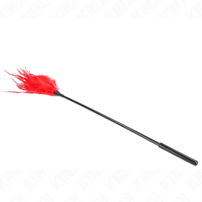 KINK - SEVERAL RED TICKLE FEATHERS 45 CM