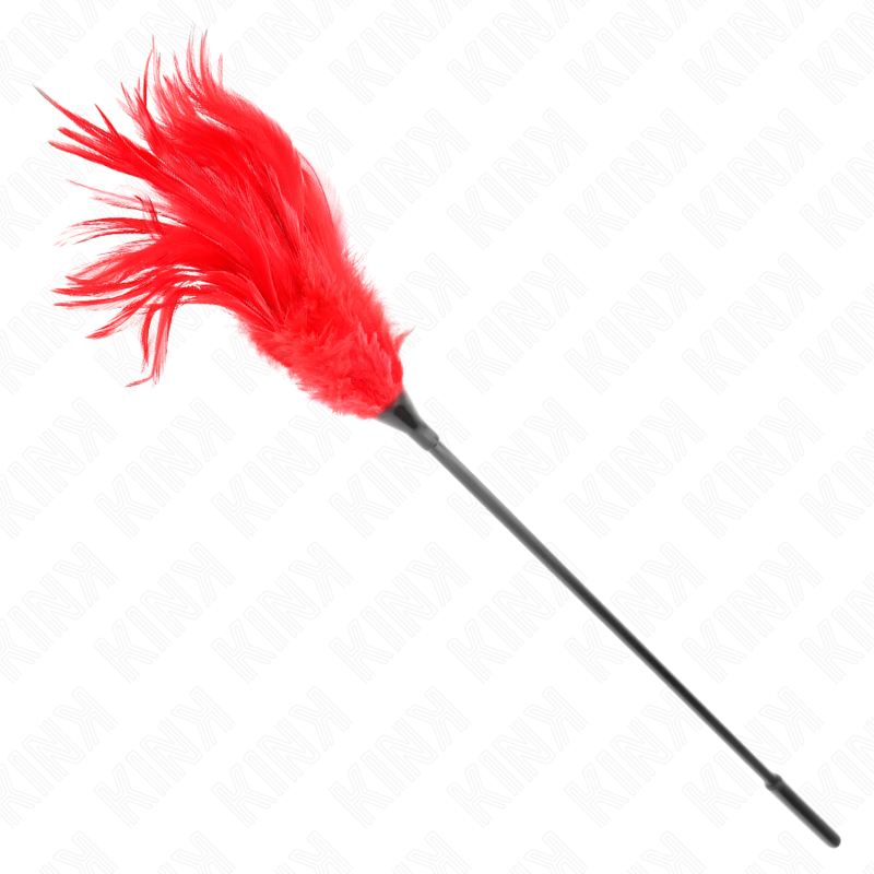 KINK - PLUSIEURS PLUMES ROUGES À CHATOUILLER 45 CM