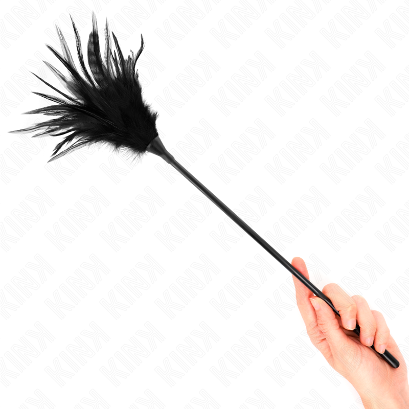 KINK - PLUSIEURS PLUMES NOIRES À CHATOUCHER 45 CM