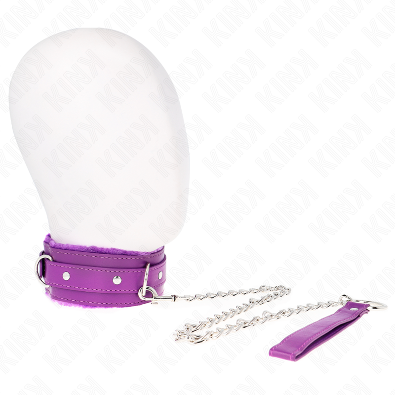 KINK - HALSBAND MET LIJN 65 CM MET BEPERKINGEN PAARS 36-42 CM X 5,5 CM