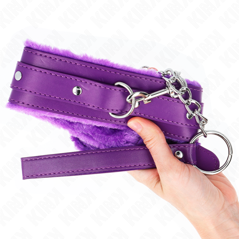 KINK - HALSBAND MET LIJN 65 CM MET BEPERKINGEN PAARS 36-42 CM X 5,5 CM