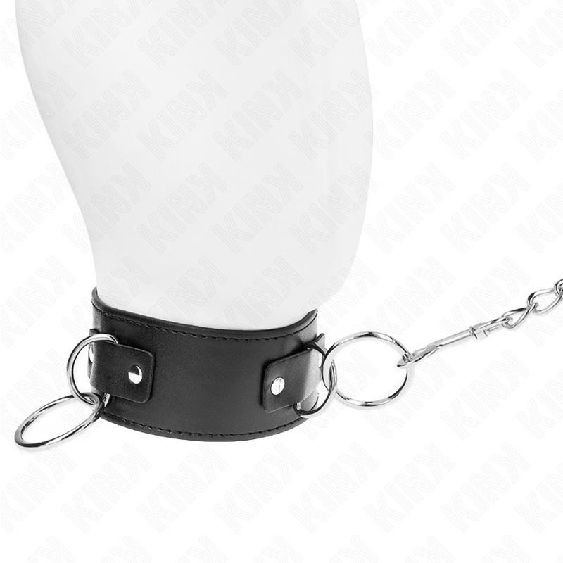 KINK - KETTING MET LEIBAND 65 CM 3 RING MODEL 2 VERSTELBAAR 36-43 CM X 5 CM