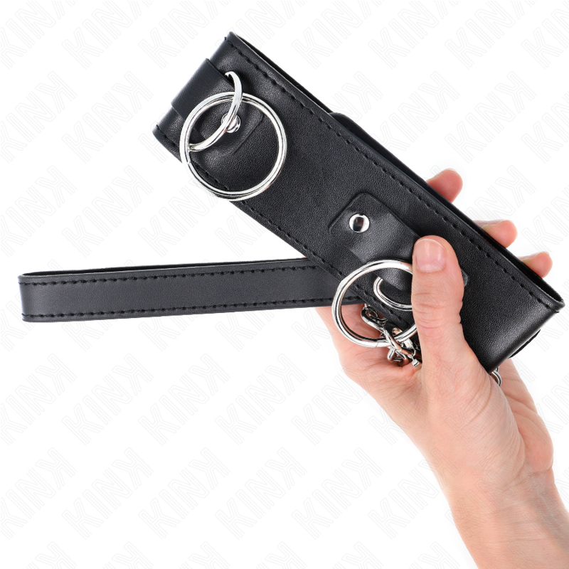 KINK - KETTING MET LEIBAND 65 CM 3 RING MODEL 2 VERSTELBAAR 36-43 CM X 5 CM