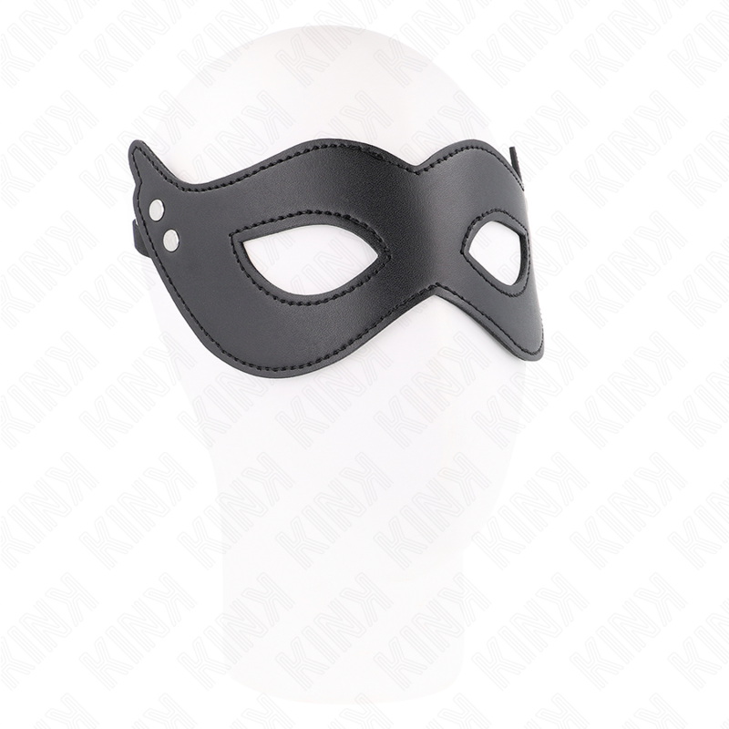 KINK - MASKER VAN KUNSTLEDER MET KLINKNAGELS MODEL 1 26 x 8 CM
