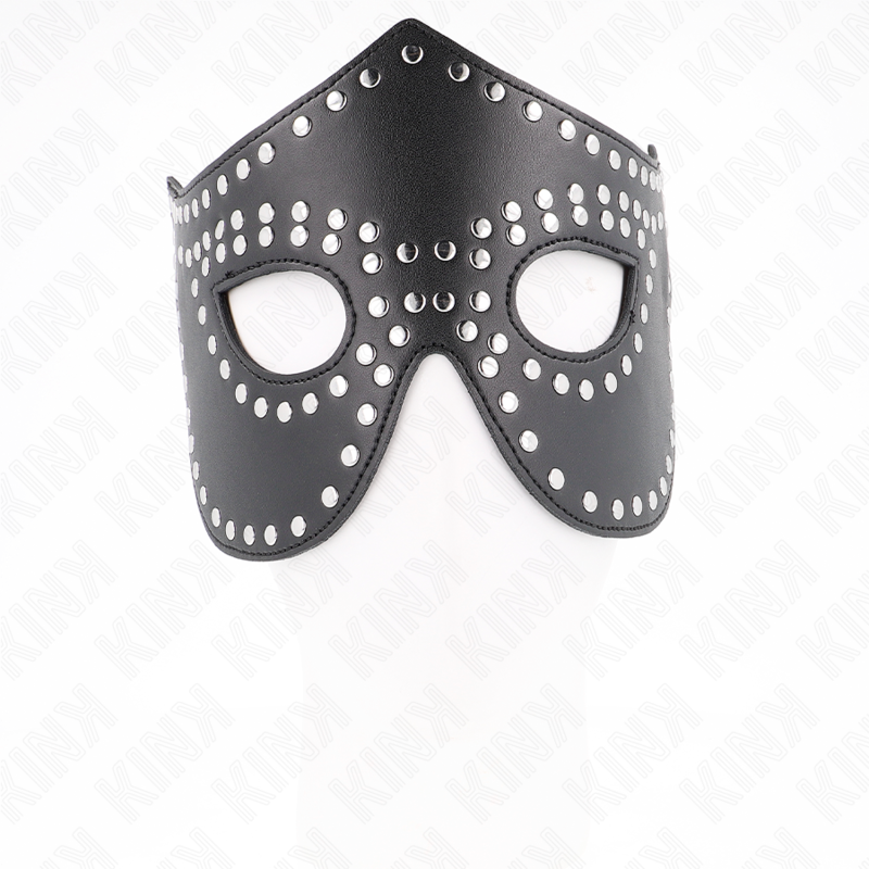 KINK - MASQUE EN SIMILI CUIR AVEC RIVETS MODÈLE 2 30 x 12 CM