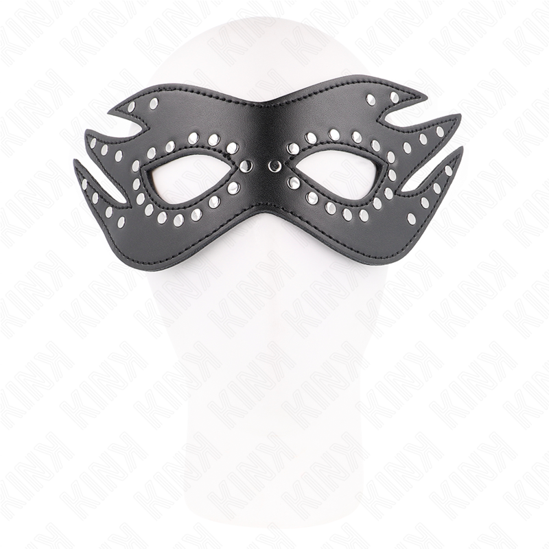 KINK - MASQUE EN SIMILI CUIR AVEC RIVETS MODÈLE 3 26 x 9,5 CM