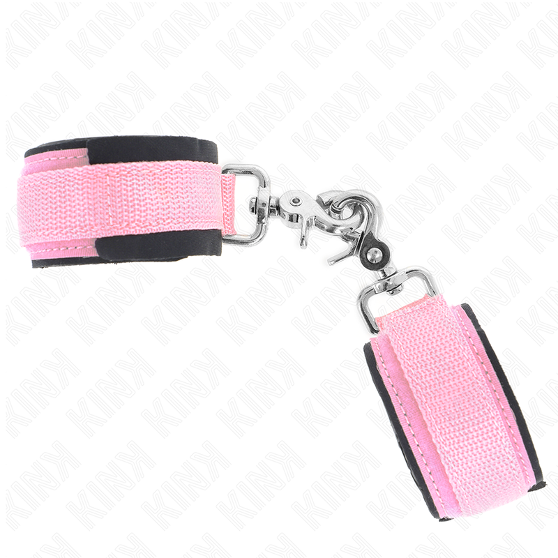 KINK - VERSTELBARE NEOPREEN HANDBOEIEN ROZE VERSTELBAAR 22-34 CM