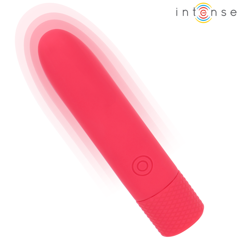 INTENSE - SYMONE USB WIEDERAUFLADBARER VIBRIERENDER BULLET 8 VIBRATIONEN ROT 10 X 2,2 CM