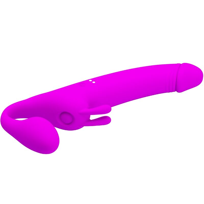 PRETTY LOVE - ZANINI STRAPLESS STRAP-ON 10 VIBRATIES PAARS