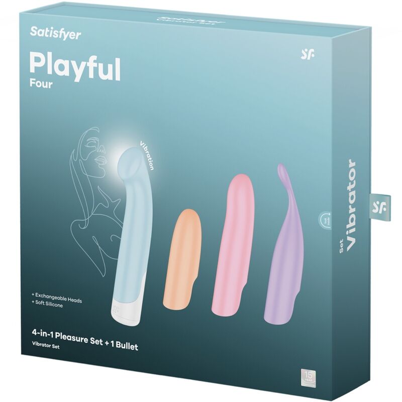 SATISFYER - VIBRATEUR G-SPOT WAVE 4 12 PROGRAMMES DE VIBRATIONS GRIS FONCÉ