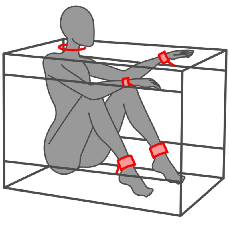 SECRET DOME - KINK CLUB LA NICHE CABIN SCHWARZ & ROT