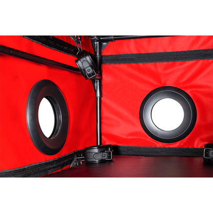 SECRET DOME - KINK CLUB LA NICHE CABIN SCHWARZ & ROT