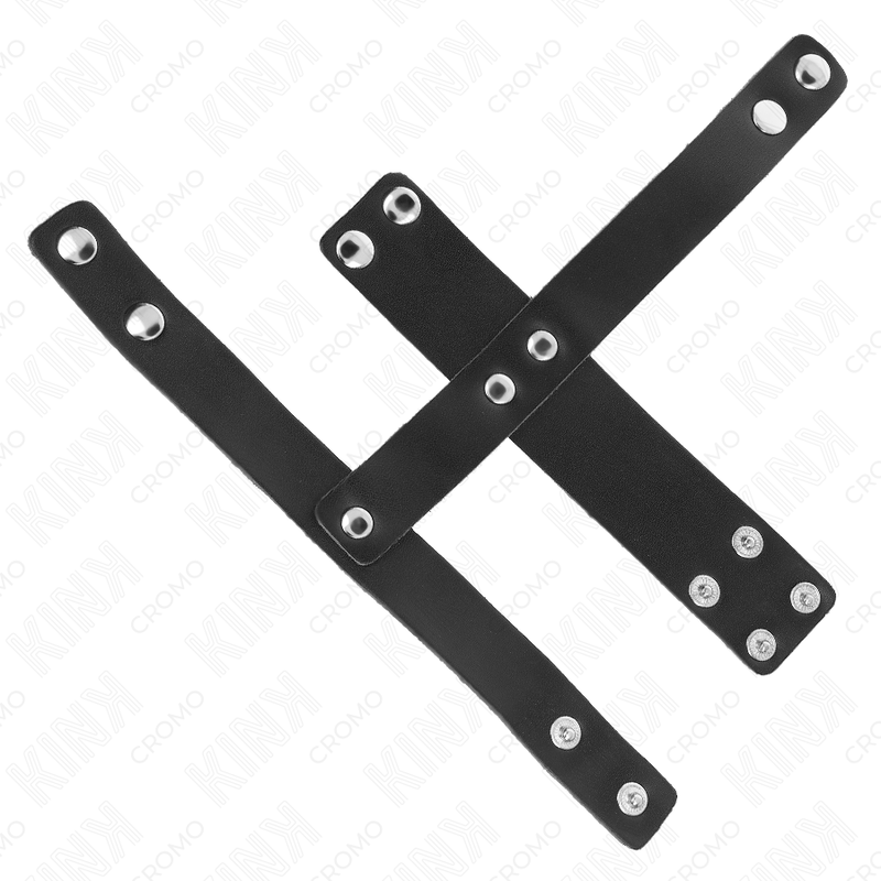 KINK - LEDEREN PENIS CAGE RING MET VERSTELBARE SQUAT SCHEIDER