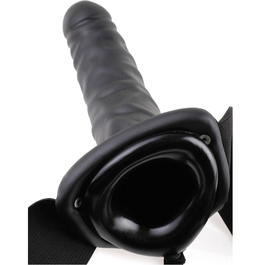 FETISH FANTASY SERIE - 19 CM HOLLE STRAP-ON ZWART