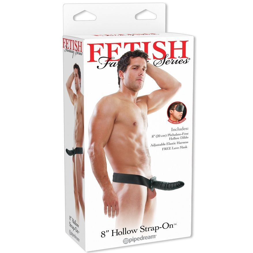 FETISH FANTASY SERIE - 19 CM HOLLE STRAP-ON ZWART