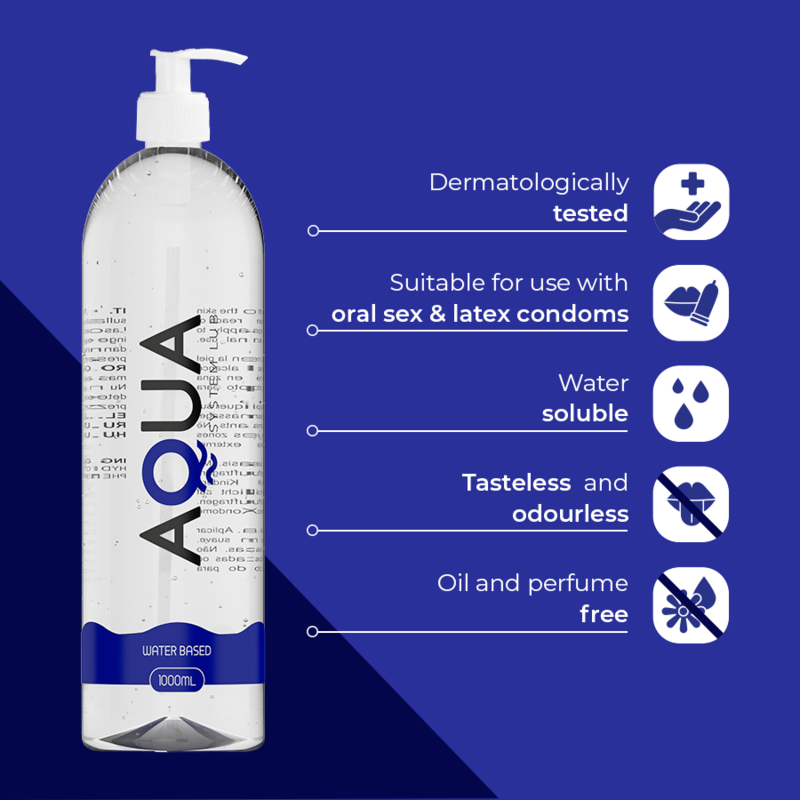 AQUA QUALITY - LUBRIFIANT À BASE D'EAU 1000 ML