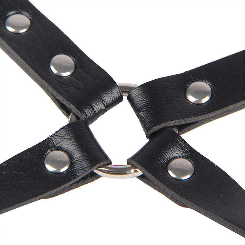 SUBBLIME - 953690 HANDBOEIEN MET BONDAGE RIEM ZWART ONE SIZE