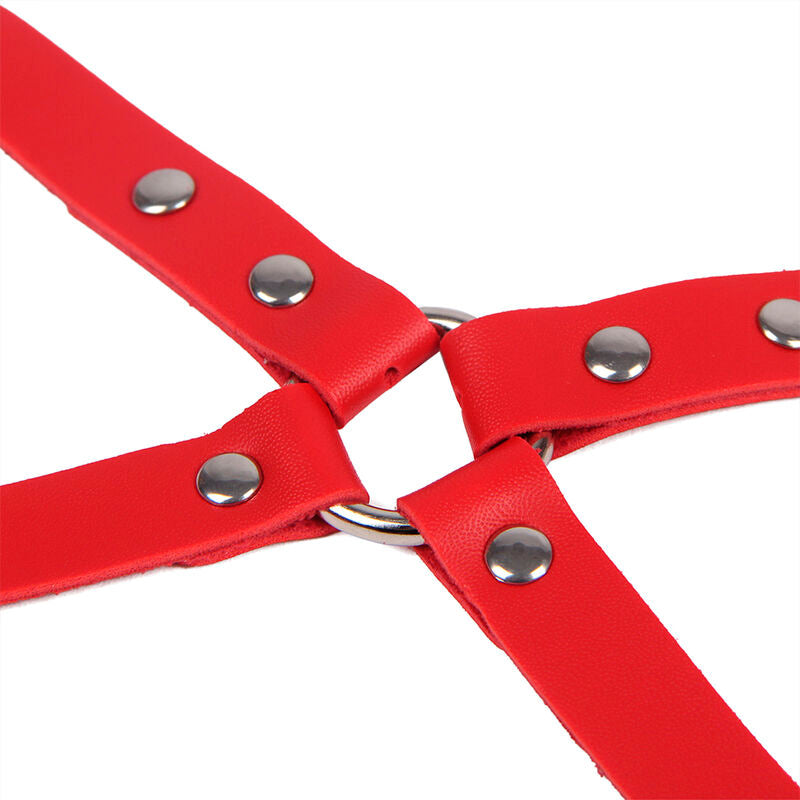 SUBBLIME - 953706 HANDBOEIEN MET BONDAGE RIEM ROOD ONE SIZE
