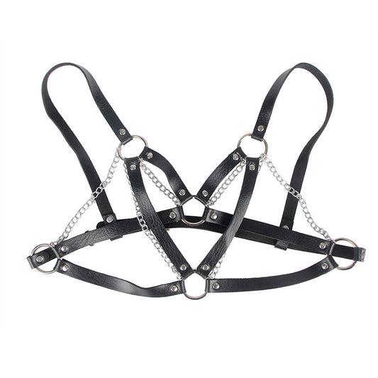 SUBBLIME - 953713 CEINTURE BONDAGE PUNK BOUCLE MÉTAL NOIRE TAILLE UNIQUE