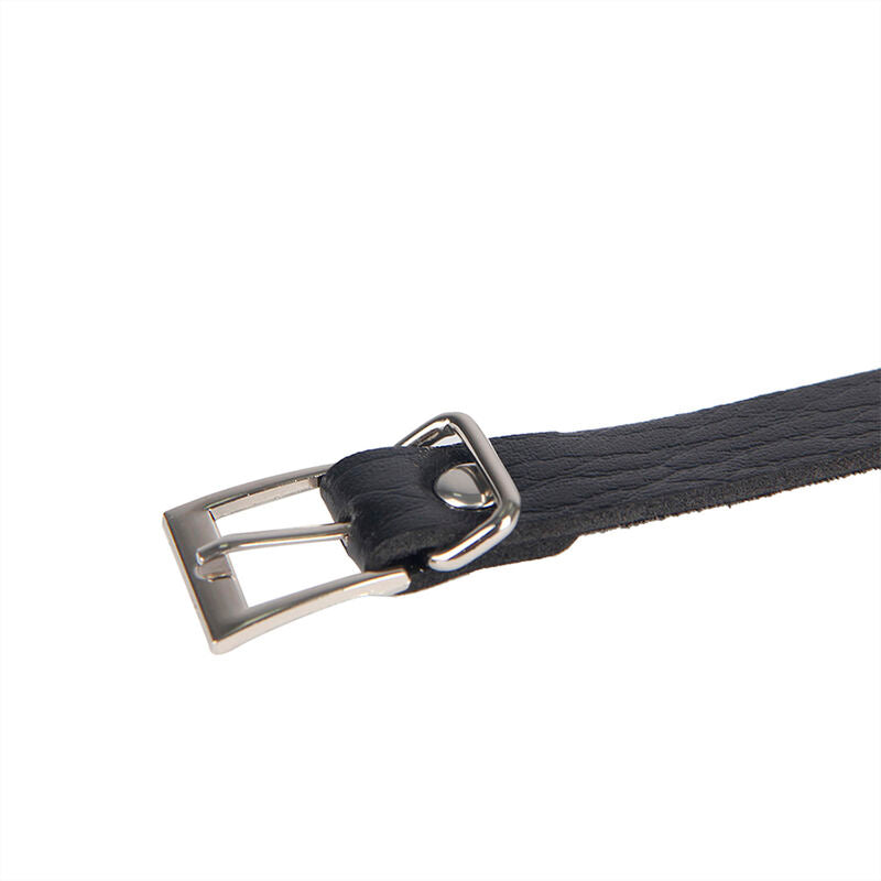 SUBBLIME - 953713 CEINTURE BONDAGE PUNK BOUCLE MÉTAL NOIRE TAILLE UNIQUE