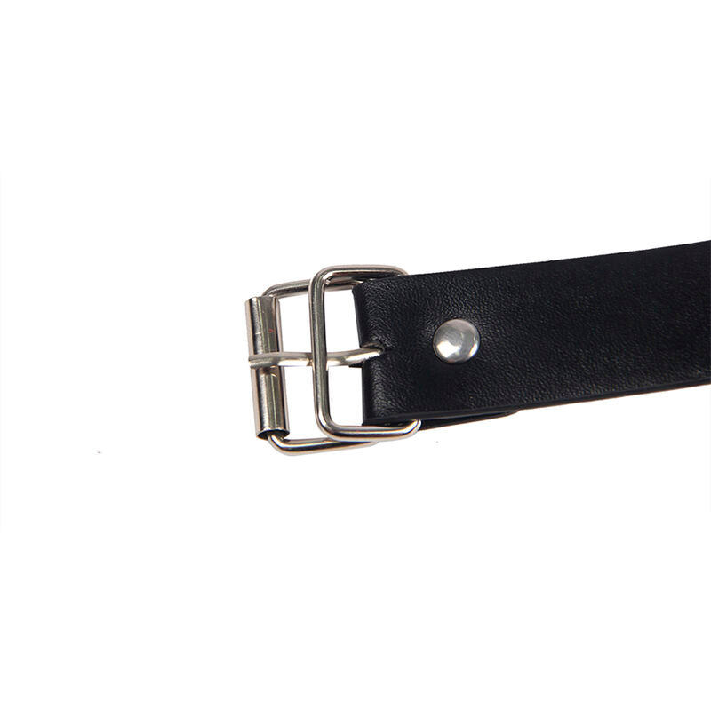 SUBBLIME - 953720 BONDAGE LEATHER STRAP Nipple Clamps BLACK ONE SIZE