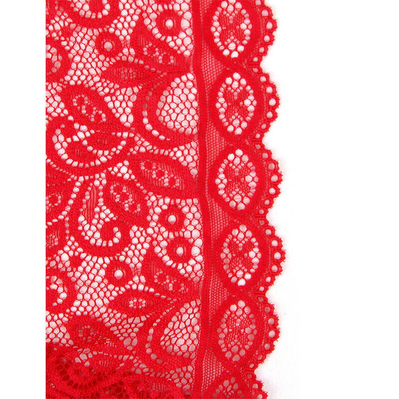 SUBBLIME - 953874 BODYSUIT WITH OPEN CUPS RED S/M