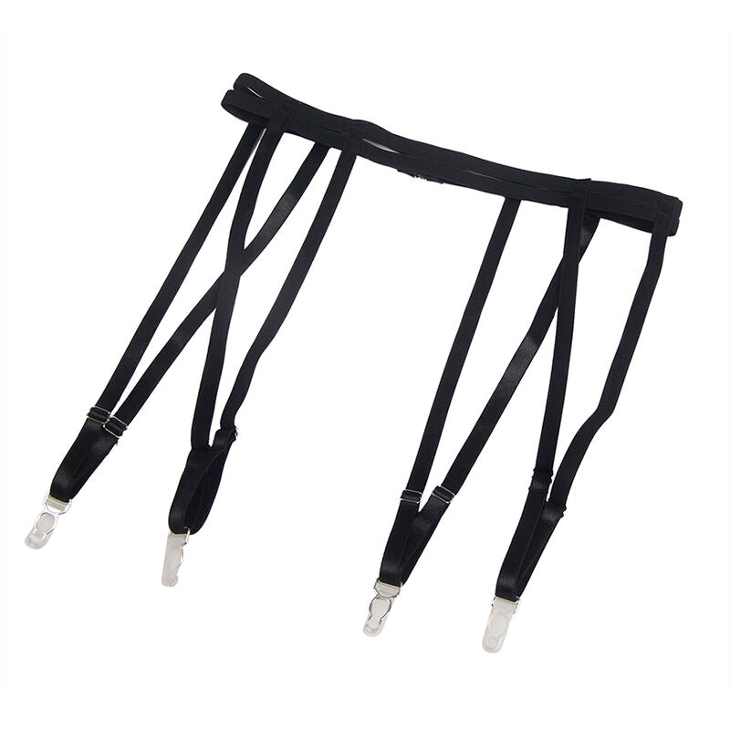 SUBBLIME - 954147 BODY MIT STRUMPFGÜRTEL SCHWARZ S/M