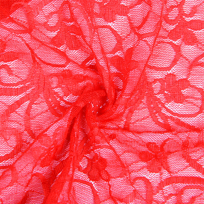 SUBBLIME - 954215 SPITZEN-BABYDOLL MIT VERSTELLBAREN TRÄGERN ROT L/XL