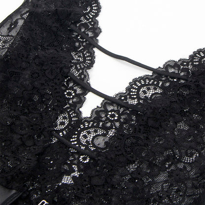 SUBBLIME - 954390 SEXY BODY MIT STRUMPFGÜRTEL SCHWARZ L/XL