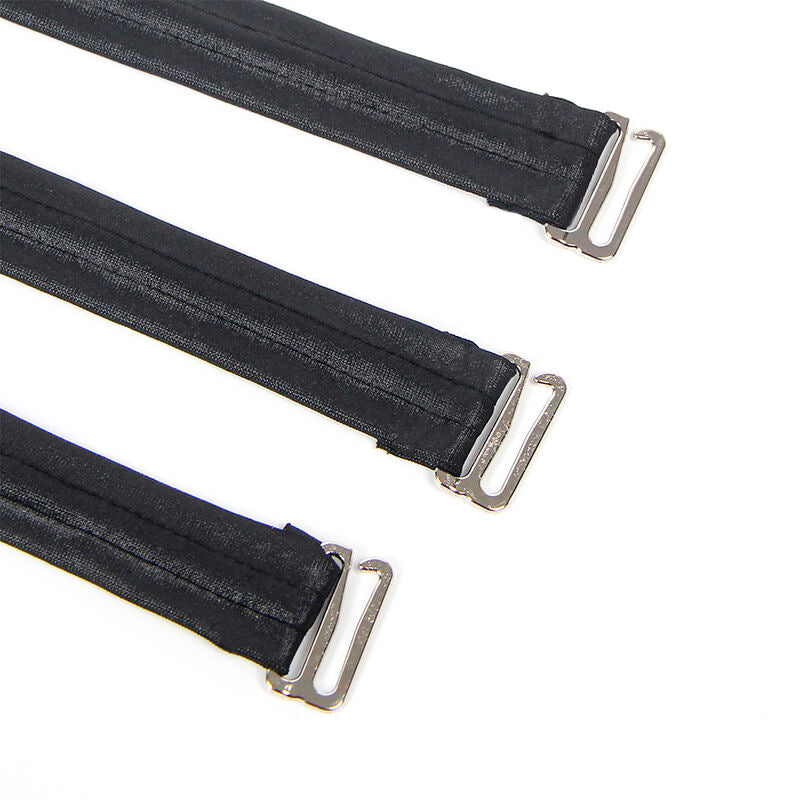 SUBBLIME - 954406 LEDEREN BONDAGE JURK, ZWART, S/M