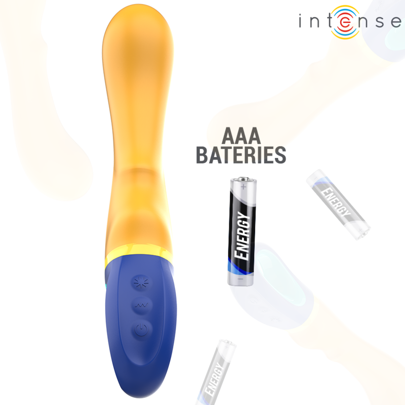 INTENSIF – VIBRATEUR POINT G JAUNE SHAGGY