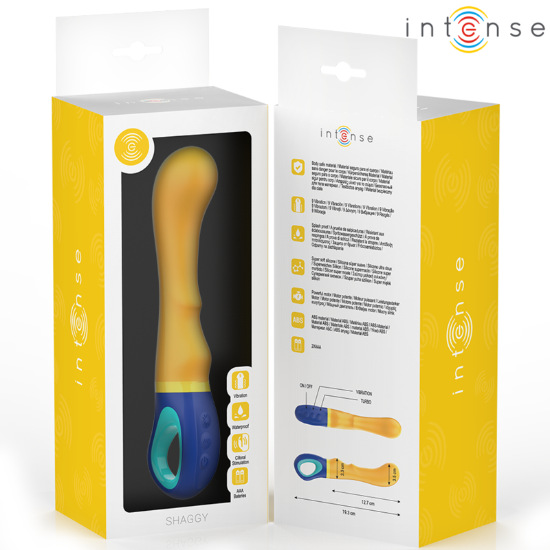 INTENSIF – VIBRATEUR POINT G JAUNE SHAGGY