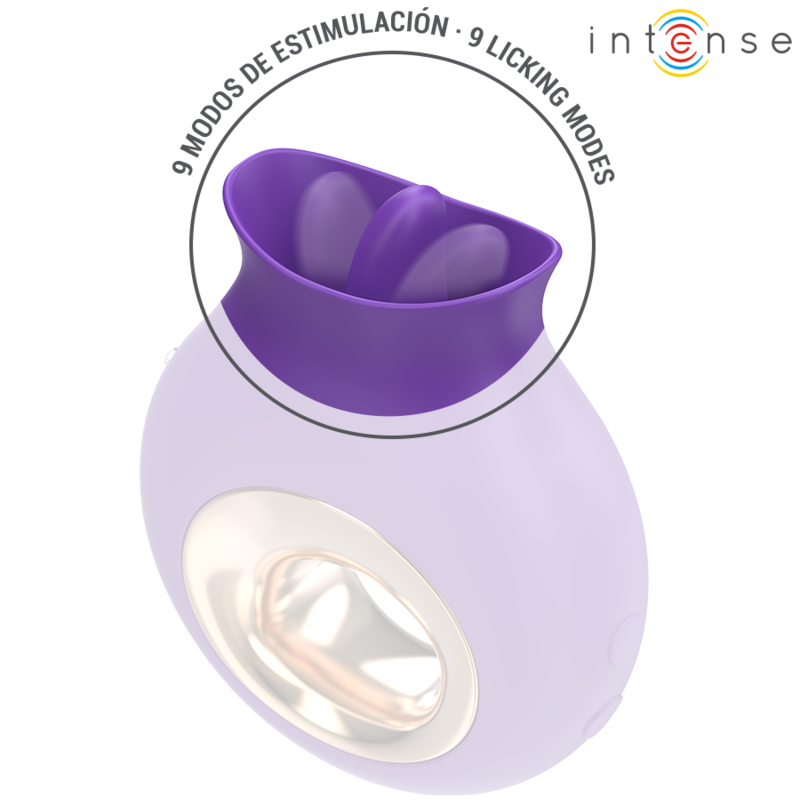 INTENSE - STIMULATEUR CLITORIS TULI 9 VIBRATIONS &amp; 9 OSCILLATIONS VIOLET